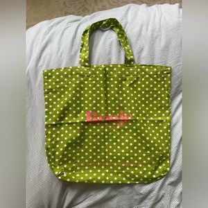 New tote bag dot polka green Rouje